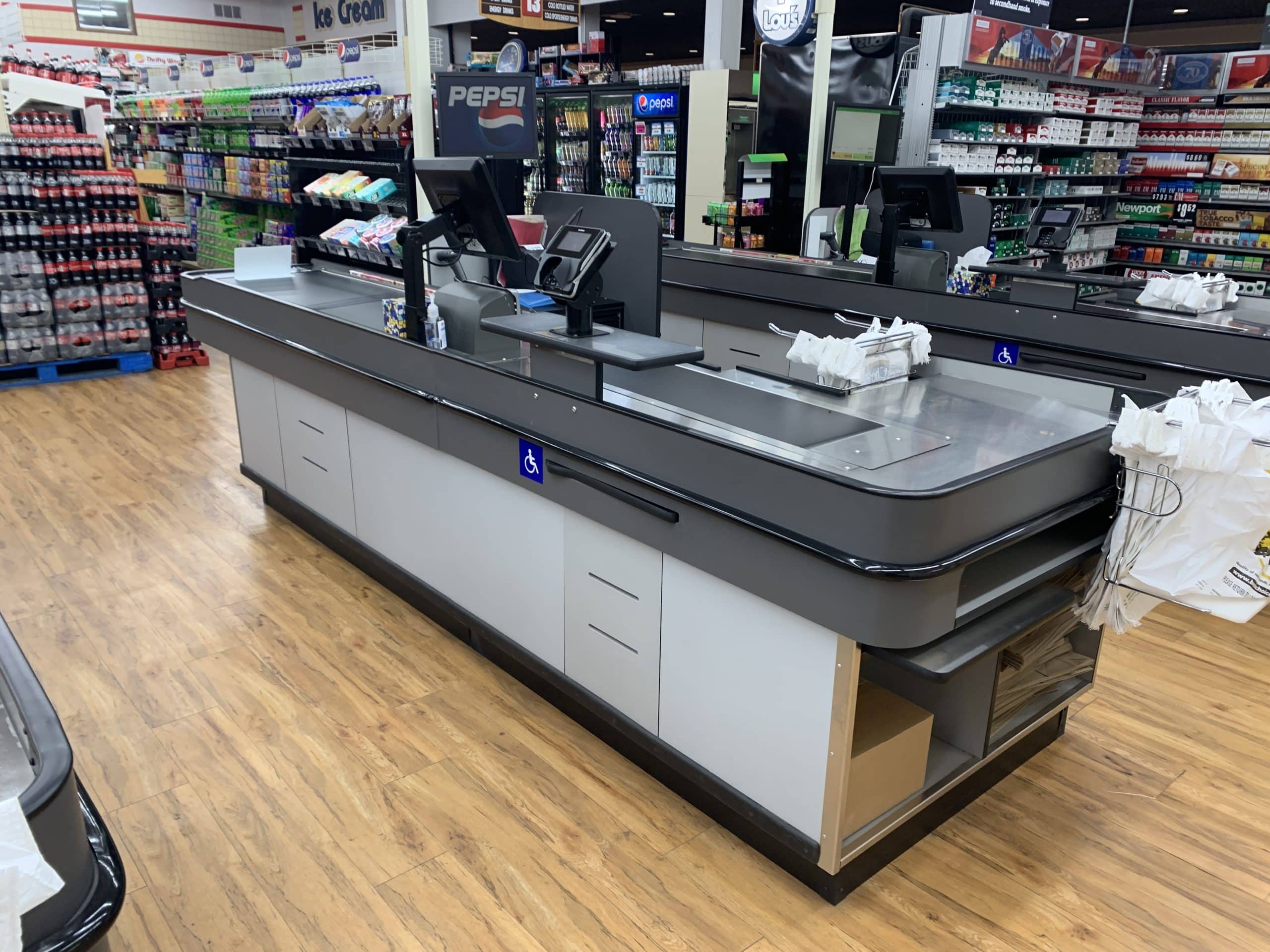 Custom Grocery Store Checklane And Cashstand By Kpi Concepts