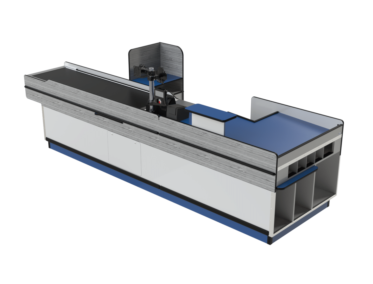 Cbcl1001 Standard Checklane With Cashier Section Render 2