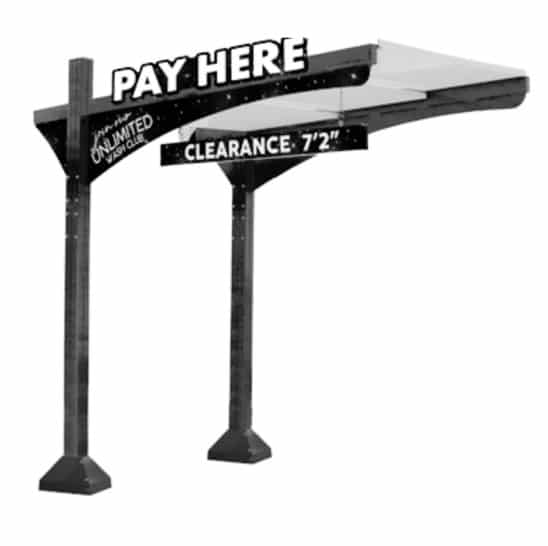 Custom Commercial Metal Canopy